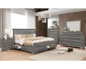 Brandt Storage Bedroom Collections in Gray