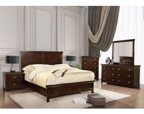 Furniture of America Spruce Bedroom Set in Cherry Finish