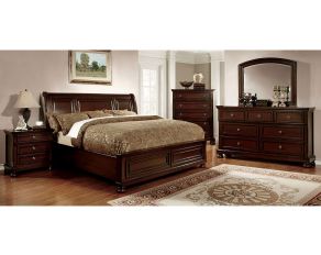 Furniture of America Northville Bedroom Set in Cherry