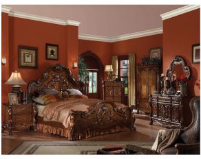 Acme Furniture Dresden Bedroom Set in Cherry Oak