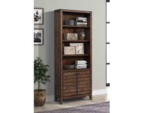 Tempe 32 Inch Open Top Bookcase in Tobacco