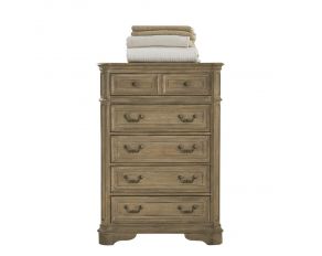 Magnolia Manor 5 Drawer Chest in Weathered Bisque