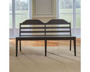 Paradise Valley Ladder Back Bench in Saddle Brown