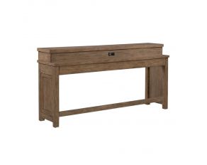 Pinebrook Ridge Console Bar Table in Weathered Toffee