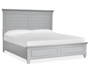 Charleston King Panel Bed in Harbor Gray