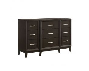 Beaumont 9 Drawer Dresser in Merlot