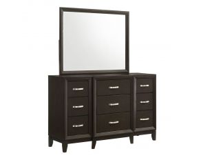 Beaumont Dresser and Mirror in Merlot