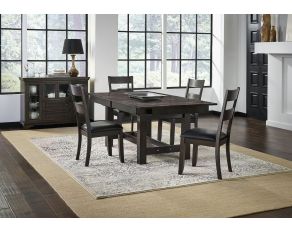 A-America Mariposa Trestle Dining Set in Grey