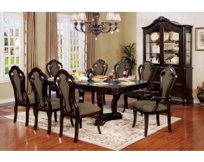 Furniture of America Rosalina Dining Room Set in Walnut