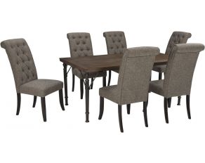 Ashley Furniture Tripton Rectangular Dining Table Set with Graphite Chairs