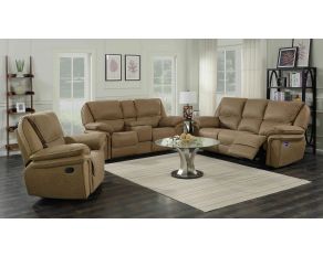 Allyn Power Living Room Set in Khaki