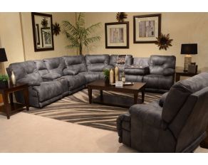 Catnapper Voyager Power Reclining Living Room Set in Slate