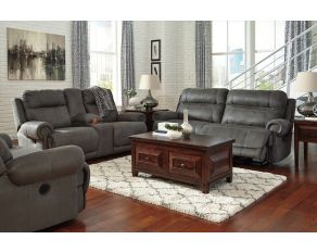 Ashley Furniture Austere Reclining Power Livingroom Set in Gray