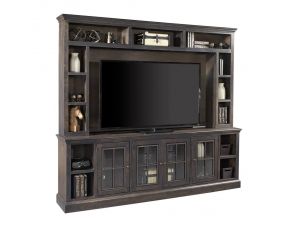 Churchill 96 Inch Console and Hutch in Ghost Black