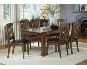 A-America Mariposa Leg Dining Set in Oak