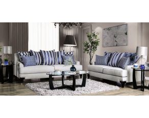 Sisseton Living Room Set in Light Grey