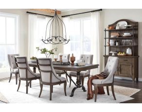 Roxbury Manor Rectangular Dining Room Set in Homestead Brown