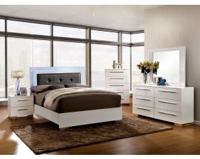 Furniture of America Clementine Bedroom Set in White