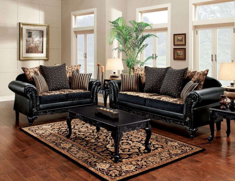 Theodora Sofa In Black By Furniture Of