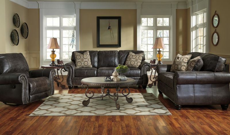 Breville Living Room Set In Charcoal By