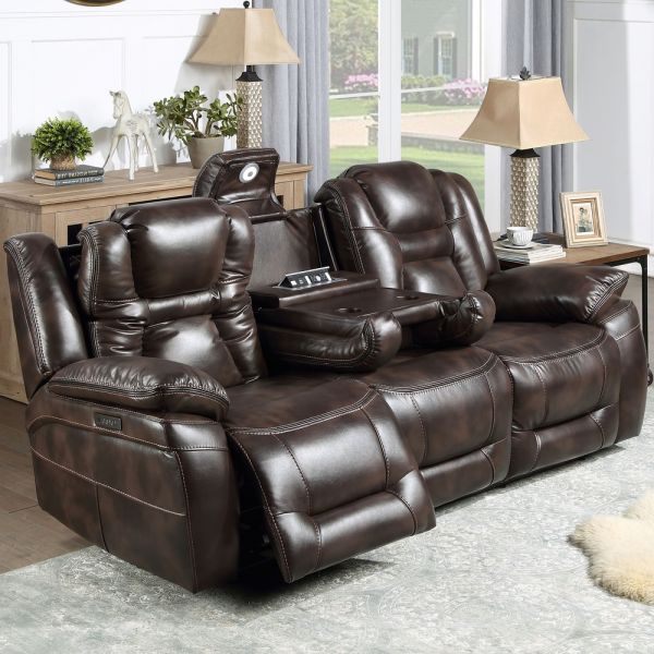 Oportuna Dual Power Reclining Sofa In