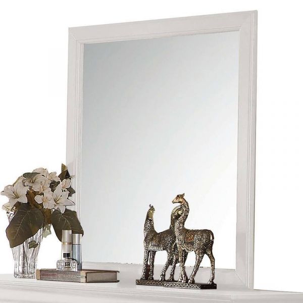 Sale Acme Furniture Louis Philippe Mirror in White 23834