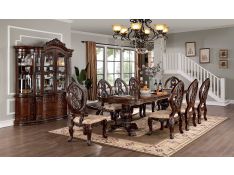 Normandy Dining Set in Brown Cherry