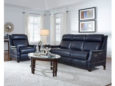 Warrendale Power Reclining Living Room Set in Shoreham Blue