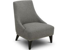 Kendall Upholstered Accent Chair in Charcoal