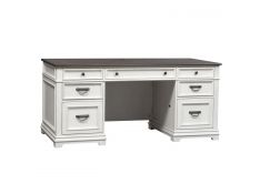 Allyson Park Desk in Wirebrushed White