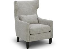 Davenport Upholstered Accent Chair in Porcelain