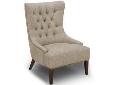 Garrison Upholstered Accent Chair in Cocoa