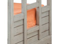 Stonebrook Twin Over Full Bunk Bed in Light Distressed Antique Gray