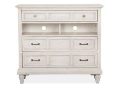 Newport Media Chest In Alabaster