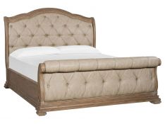 Marisol King Upholstered Sleigh Bed in Fawn