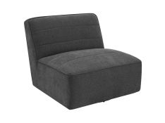 G905713 Swivel Armless Accent Chair in Dark Charcoal