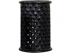 Krish 24 Inch Round Accent Table in Black Stain