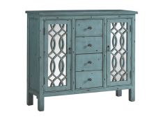 4-Drawer Accent Cabinet in Antique Blue