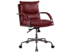 Haggar Executive Office Chair in Vintage Red