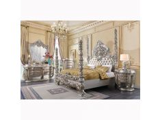 Danae Poster Bedroom Collections in Champagne Finish