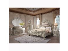 Sorina Panel Bedroom Collections in Antique Gold Finish