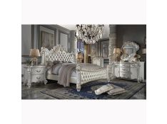 Vendom Upholstered Bedroom Collections in Antique Pearl Finish