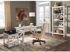 Carynhurst Home Office Set in Whitewash