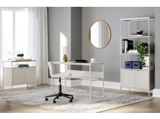 Deznee Home Office Set in White