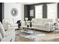 Donlen Living Room Set in White