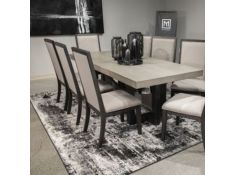 Foyland Dining Set in Black and Brown