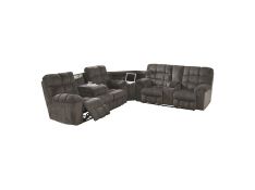 Acieona 3 Piece Reclining Sectional in Slate