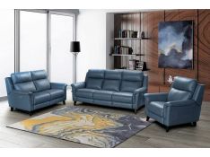 Kester Power Reclining Living Room Set in Masen Bluegray