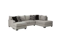 Megginson 2-Piece Sectional with RAF Corner Chaise in Storm