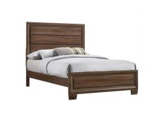 Brandon Full Panel Bed in Medium Warm Brown